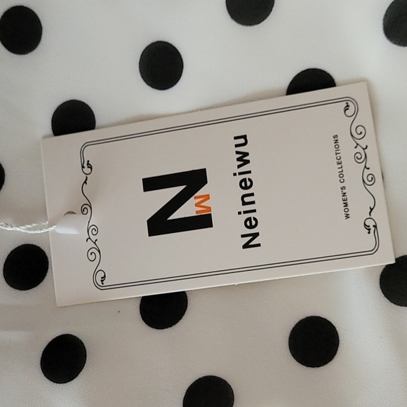 Neineiwu woman's loose casual short sleeve chiffon top t-shirt - Picture 6 of 6